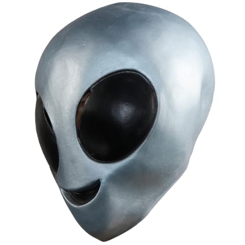 DEARMAMY Halloween-Requisiten Monster Vorhang Teufelsmaske fremde Ohren Halloween-Tierkopfbedeckung halloween costume halloween kleidung Alien mask fremdes Gesicht Alien-Kostüm Emulsion von DEARMAMY