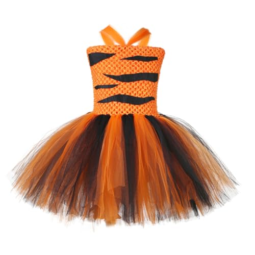 DEARMAMY Kinderröcke tierkostüme für kinderkleider trachtenstutzen clothes fashing costume Tutu-Rock für Mädchen Partyrock für Mädchen Tanzrock für Mädchen Orange von DEARMAMY