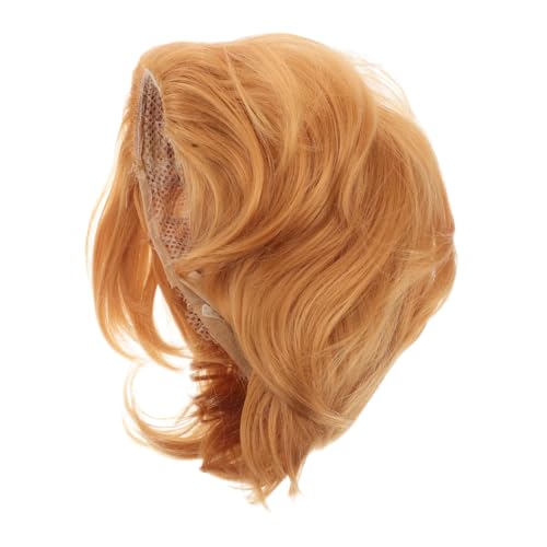 DEARMAMY Kurze Haare für Blonde Männer Cosplay-Perücke Cosplay perücke Punk perücke Kurze gerade Perücke Pixie-Perücke Perücken menschliches Haar Echthaarperücke Mönchsperücke Cass Golden von DEARMAMY