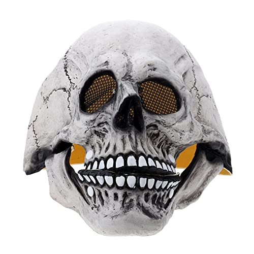 DEARMAMY Leuchtende Schädelabdeckung Zombie Masken für Maskerade Horror halloween costume halloween kleidung stutzenhalter Halloween-Maske -Performance-Maske Schädelmaske Emulsion von DEARMAMY