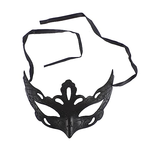 DEARMAMY Maske Partydekor Dekorationen Gesicht Tanzparty Party-Cosplay-Requisiten halloween mask hallowen masks Night costume mask Carnival mask Requisiten für Kostümpartys Plastik Black von DEARMAMY