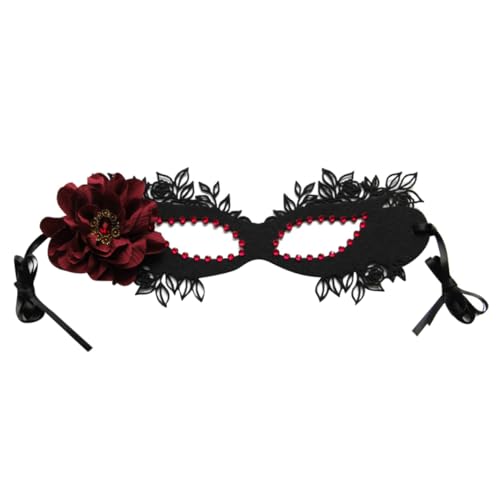 DEARMAMY Masken Dekorationen Kostüme Für Erwachsene Maskerade Party Nachtclub Für Erwachsene Hautpflege Schwarze Outfits Halloween Halloween Kostüm von DEARMAMY