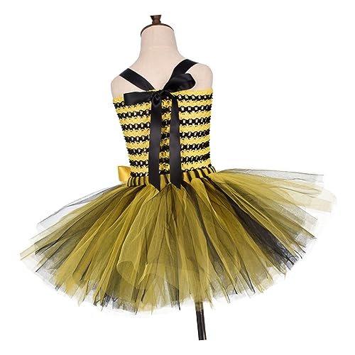 DEARMAMY Partyrock Für Mädchen Biene Mädchenkleidung Mädchen Outfits Mädchen Stirnband Kostümparty Kostüm Tutu Rock Für Kleinkinder Röcke Für Mädchen Gazerock Für Mädchen Tüllrock von DEARMAMY