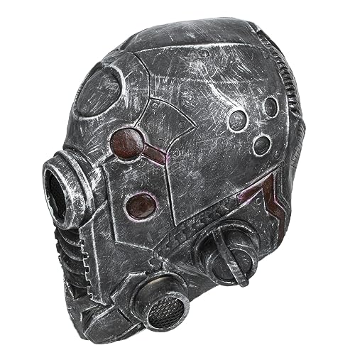 DEARMAMY Steampunk Halloween Maske Robotermaske Für Kostüme Cosplay Und Partys Einzigartiges Halloween Kopfschmuck Gesichtsbedeckung Für Herren Und Damen von DEARMAMY