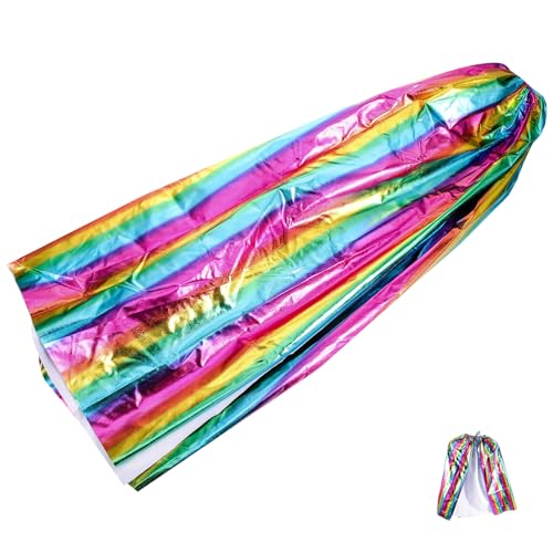 DEARMAMY Regenbogen-umhang Für Gedenkdekoration Grüne Dekoration Randbereich Trendige Haken Doppelwäscher Tierköpfe Für Die Wand Rockbügel Halloween Party Stolz Polyester (polyester) von DEARMAMY