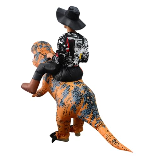 DEARMAMY Reiten Tyrannosaurus Aufblasbare Kleidung Für Erwachsene Buzz Kostüm Aufblasbare Dinosaurier Cosplay Einhorn Freude Kostüm Erwachsene Kostüme Blow Up Kostüm Aufblasbare Kostüm von DEARMAMY