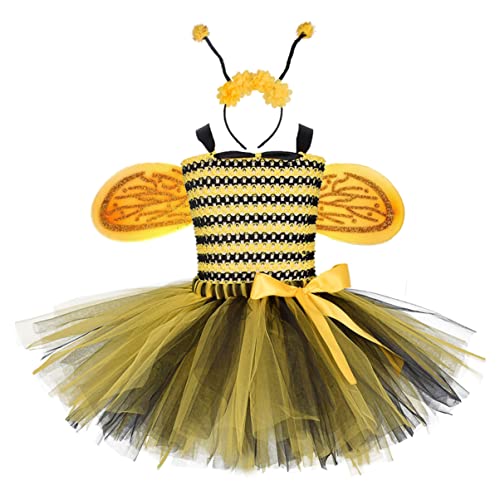 DEARMAMY Röcke für Mädchen bee costume Bienenkleid Gazerock für Mädchen Partyrock für Mädchen Tüllrock für Mädchen von DEARMAMY