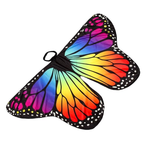 DEARMAMY Butterfly Wings Damen Schmetterlingsumhang Kostü Für Halloween Fasching Partys Schmetterlingsflügel Cape Accessoire Größe Ideal Für Cosplay Tanzveranstaltungen von DEARMAMY