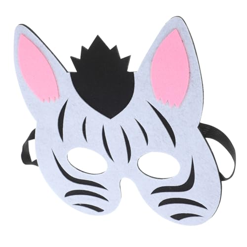 DEARMAMY Tierische Maske Coole Maske Maskentier Dino-maske Pelzig Zebra-maske Pferdemaske Schweinemaske Süße Tiermaske Maskerade-maske Weiße Maske Aufblasbares Kostüm Masken-cosplay Gefühlt von DEARMAMY