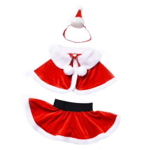 DEARMAMY Weihnachtlicher Rock Für Frauen Cosplay Outfit Aus Hochwertigem Rotem Stoff Ideal Für Festliche Anlässe Weihnachtsfeiern Und Karneval Größe/Vielseitig Kombinierbar von DEARMAMY