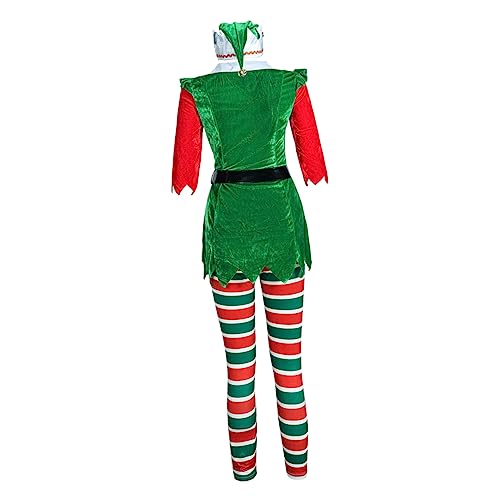 DEARMAMY Weihnachtskostü Für Damen Einteiliges Partyoutfit Für Festlichkeiten Cosplay Und Bühnenaufführungen Ideal Für Weihnachten Karneval Und Mottopartys von DEARMAMY