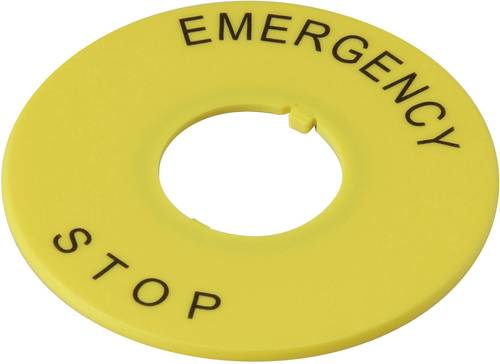 DECA A2AV-27 Bezeichnungsschild Aufdruck-Motiv: EMERGENCY STOP Gelb 1St. von DECA