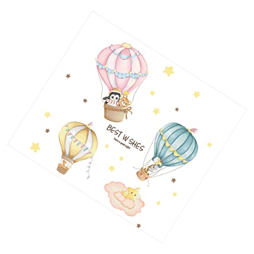 DECHOUS 1 Satz Heißluftballon Wandtattoo Tierische Wandtattoos Wandtapete Kleben Und Abziehen Kinderzimmer Wandtattoo Wandtattoos Für Wanddekoration Für Zu Hause Tapetendekor PVC von DECHOUS