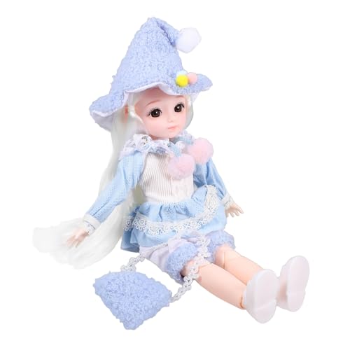 DECHOUS 1 Set Mode Bjd Puppe Spielzeug Gekleidet Puppe Gelenk Puppe Mit Mode Outfit von DECHOUS