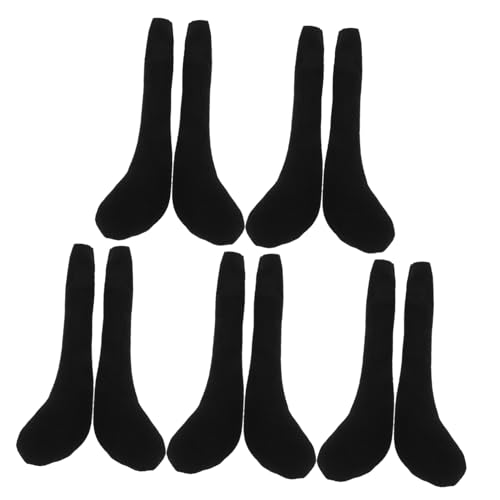 DECHOUS 10 Stück Teiliges Schwarze Plüsch puppenbeine Weiche Füllung DIY Puppenkleidung Zubehör Lange Beine für Babypuppen Basteln Vielseitige Stoffpuppen Accessoires DECHOUS 10 Stück Teiliges Schwarze Plüsch puppenbeine Weiche Füllung DIY Puppenkleidung Zubehör Lange Beine für Babypuppen Basteln Vielseitige Stoffpuppen Accessoires von DECHOUS