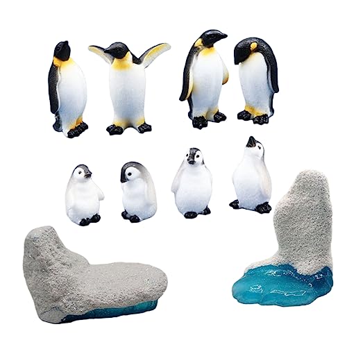 DECHOUS 10St Pinguin Landschafts Gestaltung Plastikpinguin- Figuren Pinguin- Statue Geschenk für Kinder Geschenke für Kinder kinderspielzeug Spielzeuge Emulation Pinguine Tier Harz von DECHOUS