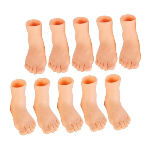 DECHOUS 10Stücke Mini Fingerpuppen Winzige Fingerhände Puppen Für Kreatives Mit Katzen Fingerpuppen Zubehör Für Haustiere Und Rechte Füße von DECHOUS