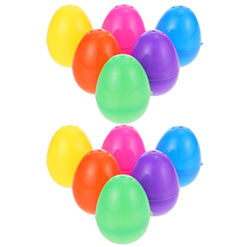 DECHOUS 12 Stück Befüllbare Ostereier Bunte Plastikeier 2 4 X 1 6 Zoll Simulation Leerer Eierschalen -Motto-Partygeschenk von DECHOUS