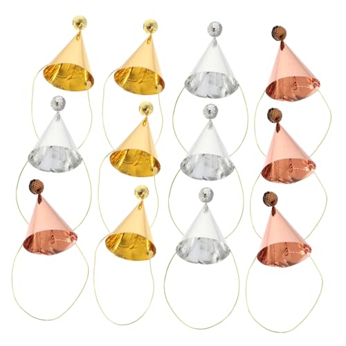 DECHOUS 12 Stück Teiliges Geburtstags Partyhüte mit Paillettenbällen Leichte und Bequeme Dekorationsmützen für Erwachsene Vielseitig als Photo Prop und Festliche Party Deko Geeignet DECHOUS 12 Stück Teiliges Geburtstags Partyhüte mit Paillettenbällen Leichte und Bequeme Dekorationsmützen für Erwachsene Vielseitig als Photo Prop und Festliche Party Deko Geeignet von DECHOUS