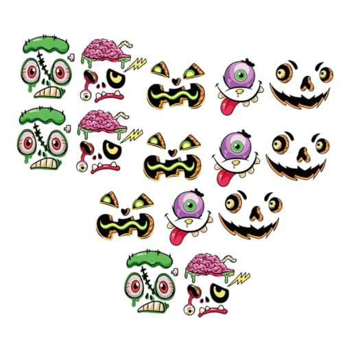 DECHOUS 15 Blatt Teiliges Halloween Kürbis Dekorationsset Aufkleber Langlebig Verschiedene Lustige Motive DIY Sticker für Party Wand Fenster Halloween Bastelset für Gruselige Stimmung DECHOUS 15 Blatt Teiliges Halloween Kürbis Dekorationsset Aufkleber Langlebig Verschiedene Lustige Motive DIY Sticker für Party Wand Fenster Halloween Bastelset für Gruselige Stimmung von DECHOUS