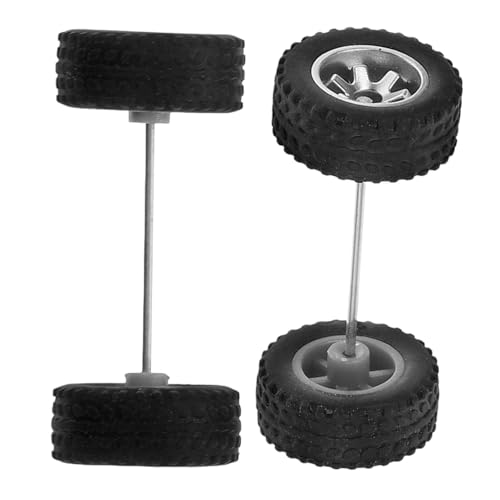 DECHOUS 1Paar Rc Auto Ersatzzubehör Silberne Offroad Gummireifen Für Spielzeugautoteile Passform Für Modelle Und Modifikationen von DECHOUS