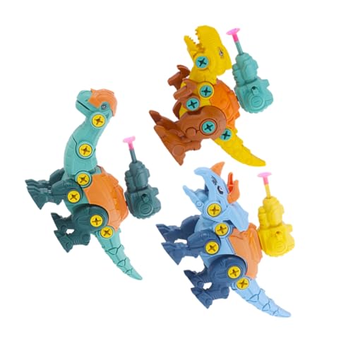 DECHOUS 1Satz Buntes Dinosaurier Playset Mit Zerlegbaren Dinosaurierfiguren Tyrannosaurus Triceratops Brachiosaurus Und Flexiblen Saugnäpfen Für Ab Jahren von DECHOUS