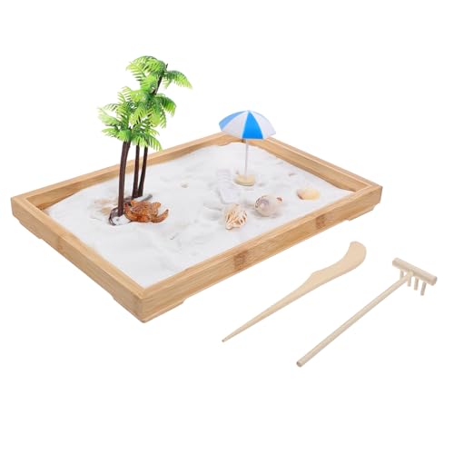 DECHOUS 1Satz Kreatives Sandkasten Miniaturlandschaft Spielset Mit Sandtray Für Drinnen Und Draußen Für Meditation von DECHOUS