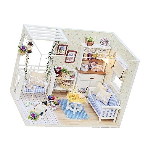 DECHOUS 1Stück Mini DIY Haus Bausatz für Katzenfreundliche Spielzeuge Handgemachtes Miniatur Cottage Modell Kreatives Holzspielzeug für Junge Mädchen Rollenspiele und DECHOUS 1Stück Mini DIY Haus Bausatz für Katzenfreundliche Spielzeuge Handgemachtes Miniatur Cottage Modell Kreatives Holzspielzeug für Junge Mädchen Rollenspiele und von DECHOUS