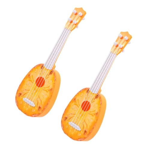 DECHOUS 2 Stück Mini Gitarren aus Robustem Pädagogisches Musikinstrumentenspielzeug Fruchtiges Design für Frühkindliche Geburtstagsgeschenk für Mädchen und Jungen DECHOUS 2 Stück Mini Gitarren aus Robustem Pädagogisches Musikinstrumentenspielzeug Fruchtiges Design für Frühkindliche Geburtstagsgeschenk für Mädchen und Jungen von DECHOUS