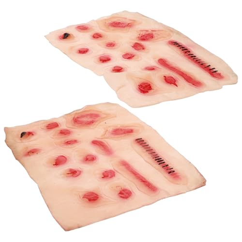 DECHOUS 2 Stück Narbenaufkleber Narbenspritzer Halloween Narbe Groß Waschbar Zum Tätowieren Im Innenbereich Horror Gefälschte Blutige Halloween Dekoration Streich Cosplay DECHOUS 2 Stück Narbenaufkleber Narbenspritzer Halloween Narbe Groß Waschbar Zum Tätowieren Im Innenbereich Horror Gefälschte Blutige Halloween Dekoration Streich Cosplay von DECHOUS