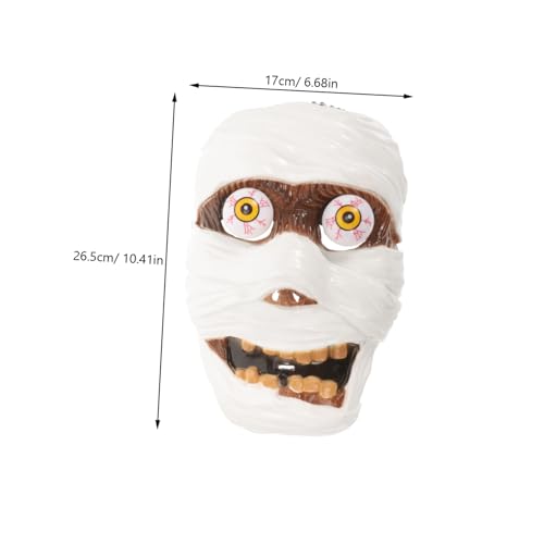 DECHOUS 2 Stück Teiliges Halloween Horror Maske aus Leichtem Kunststoff Gruseliges Design mit Realistischem Schädelgesicht Komfortabel zu Tragen für Halloween Party Cosplay und Festival DECHOUS 2 Stück Teiliges Halloween Horror Maske aus Leichtem Kunststoff Gruseliges Design mit Realistischem Schädelgesicht Komfortabel zu Tragen für Halloween Party Cosplay und Festival von DECHOUS