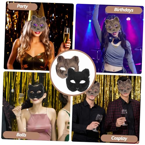 DECHOUS 2 Stück Teiliges Plüsch Fuchs Masken Realistische Halloween Cosplay Maske mit Elastischem Band Verstellbar und Leicht für Maskenbälle Karneval Partys und Kostümfeste DECHOUS 2 Stück Teiliges Plüsch Fuchs Masken Realistische Halloween Cosplay Maske mit Elastischem Band Verstellbar und Leicht für Maskenbälle Karneval Partys und Kostümfeste von DECHOUS