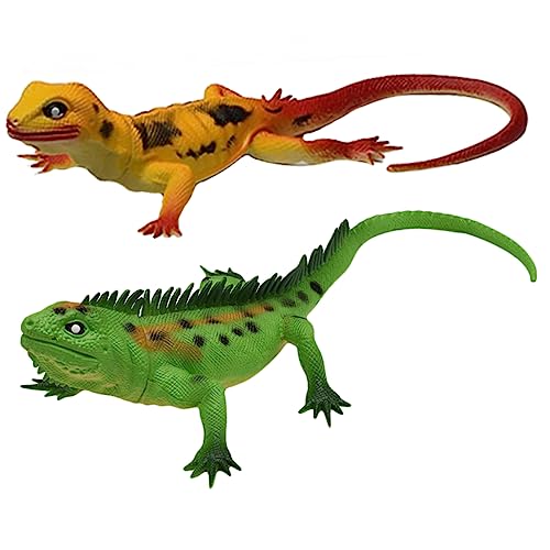 DECHOUS 2 Stück dehnbares sensorisches für den einzug stressabbau Dehnbares Fun Toy Squeeze- für Angst quietschendes Eidechsenspielzeug PVC DECHOUS 2 Stück dehnbares sensorisches für den einzug stressabbau Dehnbares Fun Toy Squeeze- für Angst quietschendes Eidechsenspielzeug PVC von DECHOUS