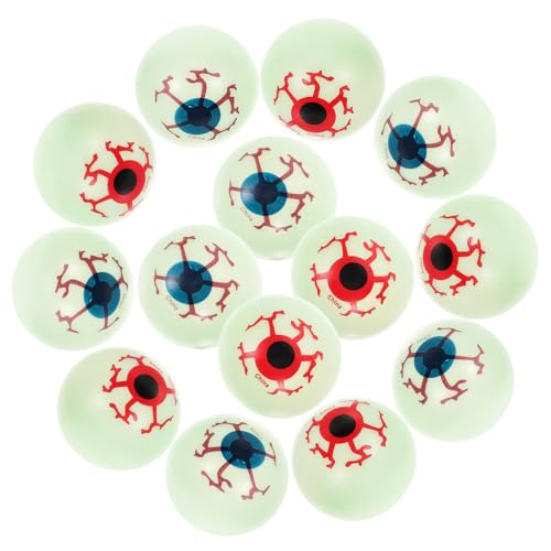 DECHOUS 20 Stück Teiliges Halloween Augäpfel Kunststoff Blutige Nachtleuchtende Deko Realistische Gruselige Puppenaugen für Party Horror Requisiten DECHOUS 20 Stück Teiliges Halloween Augäpfel Kunststoff Blutige Nachtleuchtende Deko Realistische Gruselige Puppenaugen für Party Horror Requisiten von DECHOUS