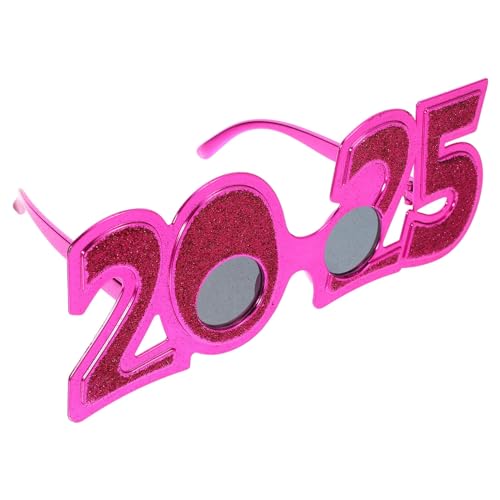DECHOUS 2025-Brille Neujahrsparty-Brille 2025-Neujahrsparty-Zubehör Neujahrs-Party-Brille 2025-Party-Brille Abschlussbrille Neujahrsnummer-Brille Grad-Party-Zubehör PC von DECHOUS