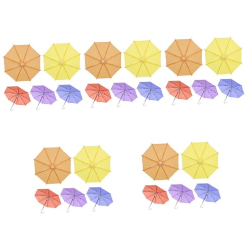 DECHOUS 25 Stk Regenschirm-Modell kinderregenschirm kinder regenschirm small umbrella miniregenschrim Mini-Regenschirm-Dekor Bunter Mini-Regenschirm spielzeug Regenschirmzubehör für Kinder von DECHOUS