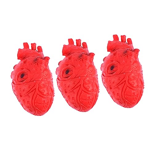 DECHOUS 3 Stück Teiliges Halloween Herzdekor Realistisch Künstliches Menschliches Organ Schaurige Requisite für Gruselige Partys und Haunted House Dekoration Langlebig und Leicht DECHOUS 3 Stück Teiliges Halloween Herzdekor Realistisch Künstliches Menschliches Organ Schaurige Requisite für Gruselige Partys und Haunted House Dekoration Langlebig und Leicht von DECHOUS