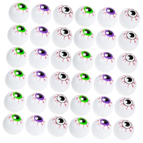 DECHOUS 36 Teiliges Halloween Deko Bunte Hohle Plastik Augen Kleine Elastische Bälle für Gruselige Partydeko Drinnen Robust und Wiederverwendbar als Halloween Partyzubehör und DECHOUS 36 Teiliges Halloween Deko Bunte Hohle Plastik Augen Kleine Elastische Bälle für Gruselige Partydeko Drinnen Robust und Wiederverwendbar als Halloween Partyzubehör und von DECHOUS
