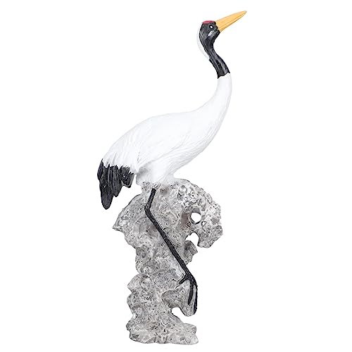 DECHOUS 4 Stück Kleine Weiße Kranichverzierung Kleines Aquarium Miniatur-vogelfiguren Outdoor-kran Mikro-landschaftsornamente Zimmerpflanze Mikrolandschaft Schmücken Tank Harz von DECHOUS