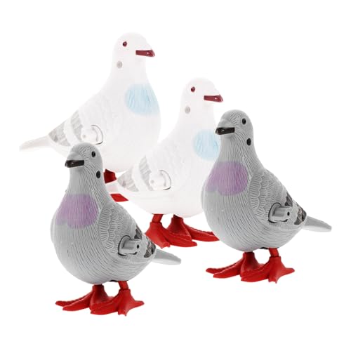 DECHOUS 4 Stück Teiliges Aufziehspielzeug Taube aus Kindgerechtes Cartoon zur Motorischer Fähigkeiten Leichtes Tragbares Wind Up für Drinnen und Draußen Zufällige Farbe Zufällige Farbe DECHOUS 4 Stück Teiliges Aufziehspielzeug Taube aus Kindgerechtes Cartoon zur Motorischer Fähigkeiten Leichtes Tragbares Wind Up für Drinnen und Draußen Zufällige Farbe Zufällige Farbe von DECHOUS