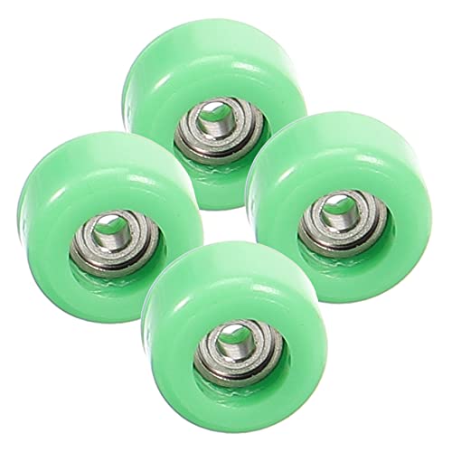 DECHOUS 4Stücke Finger Skateboard Professionelle Upgrade Wheels Mit Hochgeschwindigkeitslagern Pädagogisches Fingersportspielzeug von DECHOUS