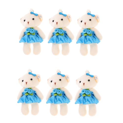 DECHOUS 6 Stück Teiliges Mini Plüschbär Hochzeit Bären mit Kleid Weiche Stofftier Anhänger Leichte Schlüsselanhänger und Taschen Dekoration Tragbar Langlebig und Handgefertigt DECHOUS 6 Stück Teiliges Mini Plüschbär Hochzeit Bären mit Kleid Weiche Stofftier Anhänger Leichte Schlüsselanhänger und Taschen Dekoration Tragbar Langlebig und Handgefertigt von DECHOUS