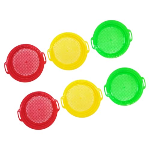 DECHOUS 6 Stück Teiliges Sand Sieb für Robustem Kunststoff Buntes Strandspielzeug zum Gemeinsamen zum Sand und Muscheln Finden Fördert Teamwork und Entdeckung Am Strand DECHOUS 6 Stück Teiliges Sand Sieb für Robustem Kunststoff Buntes Strandspielzeug zum Gemeinsamen zum Sand und Muscheln Finden Fördert Teamwork und Entdeckung Am Strand von DECHOUS