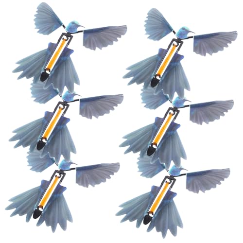 DECHOUS 6 Stück Teiliges Wind Up Fliegende Vögel aus Stabilem und Realistisches Design Gummiband Angetrieben für Outdoor Party und Magische Zaubertricks DECHOUS 6 Stück Teiliges Wind Up Fliegende Vögel aus Stabilem und Realistisches Design Gummiband Angetrieben für Outdoor Party und Magische Zaubertricks von DECHOUS
