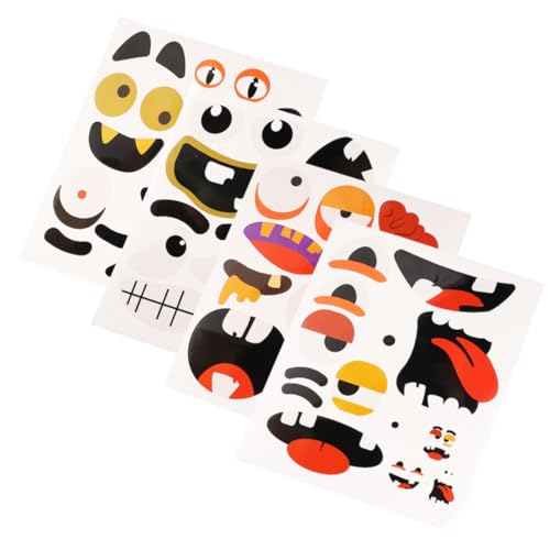 DECHOUS 8 Stück Teiliges Halloween Aufkleber mit Lustigen Kürbis Gesichtern Wasserfest Abnehmbar Selbstklebend Vielseitig für Partydeko Scrapbooking und Trick Treat Dekoration DECHOUS 8 Stück Teiliges Halloween Aufkleber mit Lustigen Kürbis Gesichtern Wasserfest Abnehmbar Selbstklebend Vielseitig für Partydeko Scrapbooking und Trick Treat Dekoration von DECHOUS