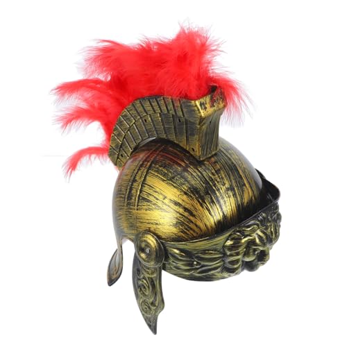 DECHOUS Antiker Römischer Kriegerhut Wikingerhelm Partyhut Requisite Soldatenhelm Kostüm Hut Für Erwachsene Soldatenkostüm Vintage Helm Erwachsene Römisches Kostüm Cosplay von DECHOUS