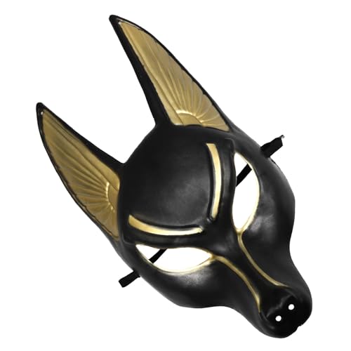 DECHOUS Anubis-Maske Halloween-Maske Retro-Masken Maskerade-Masken Tanzparty-Requisite Masken-Requisiten Vintage-Party-Maske Ballmasken Cosplay-Maske Festival-Erwachsenenmasken von DECHOUS