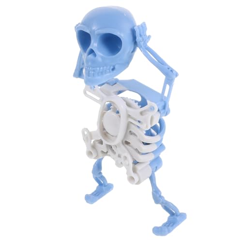 DECHOUS Gedruckte Tanzende Skelett Figur Windup Kunststoff Deko Desktop Ornament Halloween Deko Outdoor Auto Fenster Zubehör Blau DECHOUS Gedruckte Tanzende Skelett Figur Windup Kunststoff Deko Desktop Ornament Halloween Deko Outdoor Auto Fenster Zubehör Blau von DECHOUS