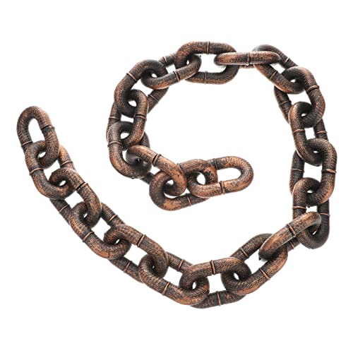 DECHOUS Halloween Deko Kette Kunststoff Fake Chain Realistische Requisiten für Party Haunted House Cosplay Zubehör mit Detailgetreuem Look und Einfacher Handhabung DECHOUS Halloween Deko Kette Kunststoff Fake Chain Realistische Requisiten für Party Haunted House Cosplay Zubehör mit Detailgetreuem Look und Einfacher Handhabung von DECHOUS