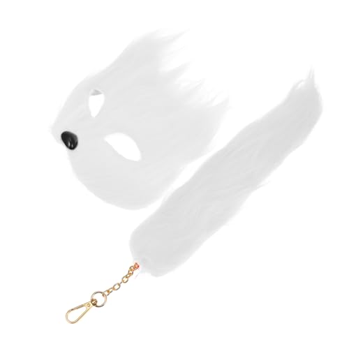 DECHOUS Halloween Fuchs Maske mit Weißem Robuste Cosplay Tiermaske für Erwachsene Vielseitiges Party Accessoire für Fasching Bühne Kostümball und Fotografie DECHOUS Halloween Fuchs Maske mit Weißem Robuste Cosplay Tiermaske für Erwachsene Vielseitiges Party Accessoire für Fasching Bühne Kostümball und Fotografie von DECHOUS